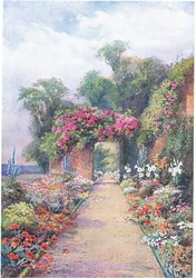 Letni wieczór, z The Gardens of England: In the Southern and Western Counties wyd. The Studio, 1907